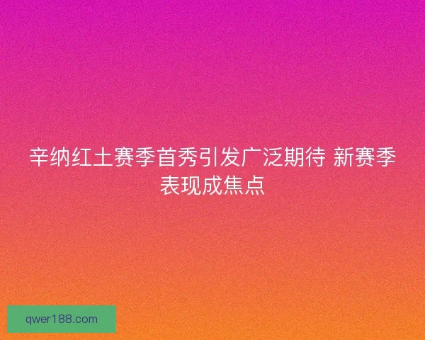 辛纳红土赛季首秀引发广泛期待 新赛季表现成焦点
